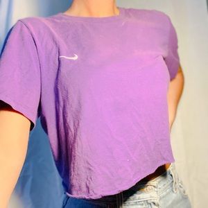Purple Nike Crop Top Unique